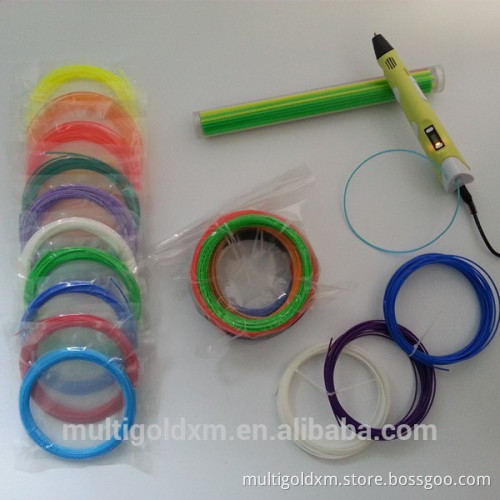 3D Doodling Pack Customized 15 Colors 1.75mm ABS Filament For 3D Pen